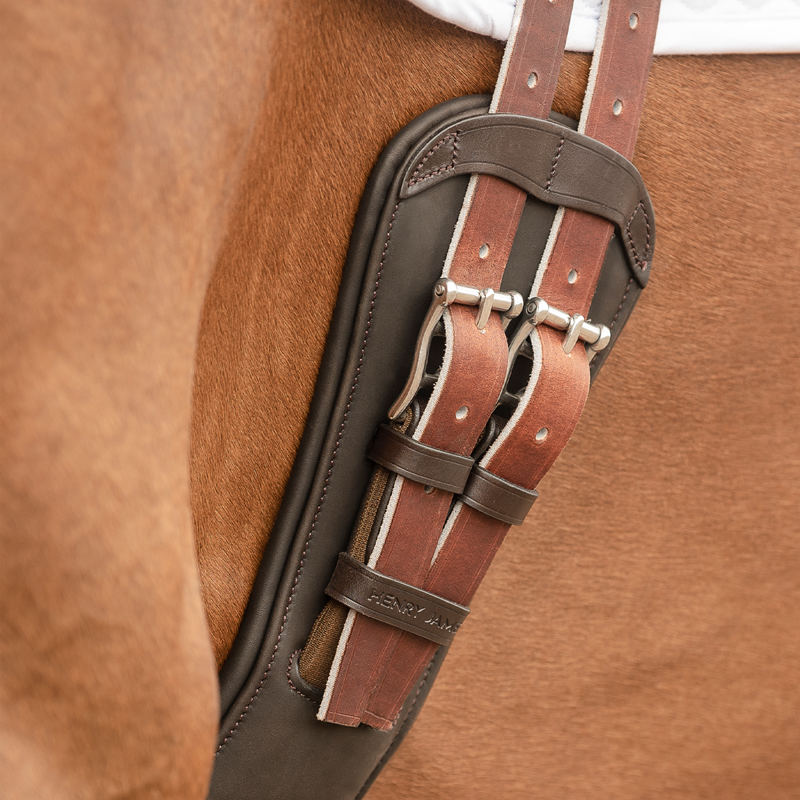 Henry James Freedom Anatomic Short Girth - Havana Brown-5