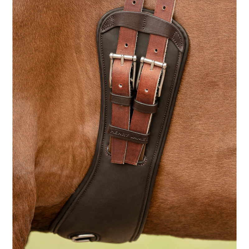 Henry James Freedom Anatomic Short Girth - Havana Brown-4