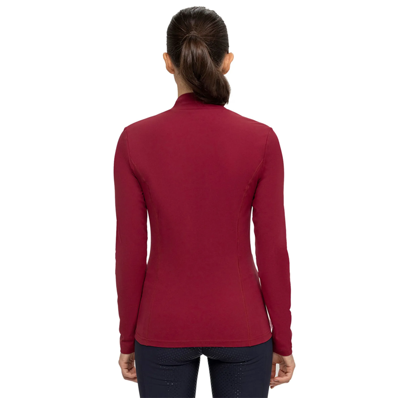 Tommy Hilfiger Women's High Neck Long Sleeve Base Layer - Rouge-1