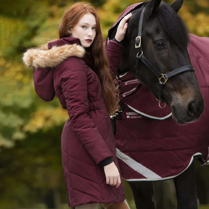 Horseware Fifi Hooded Coat - Port-5