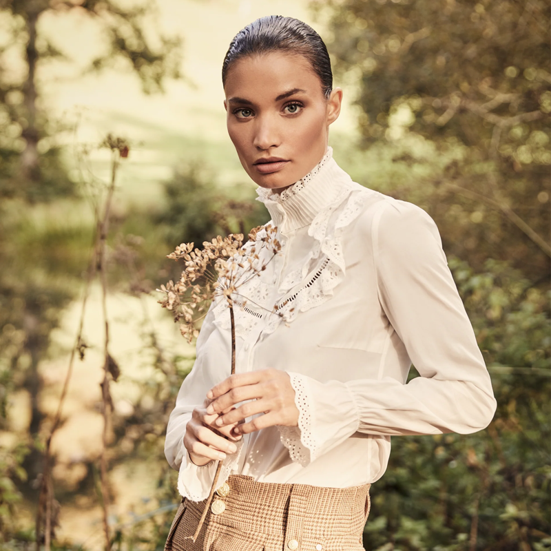 Holland Cooper Audley Lace Blouse - White-9