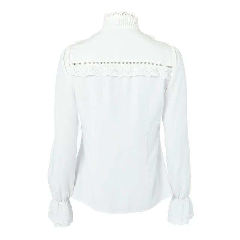 Holland Cooper Audley Lace Blouse - White-11