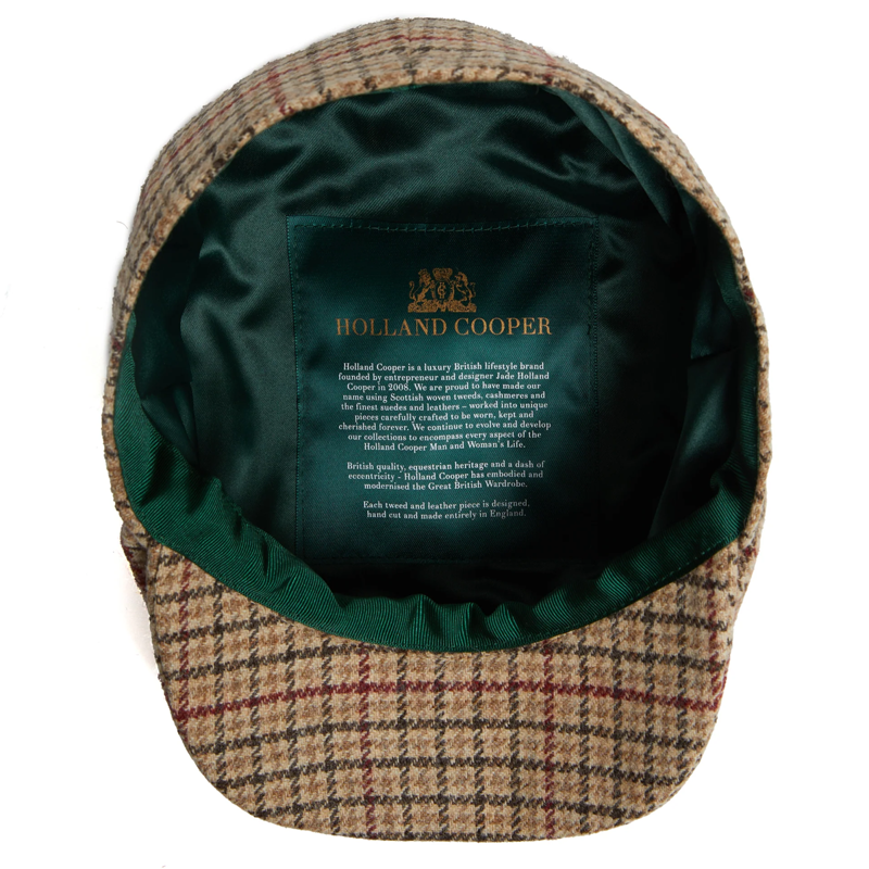 Holland Cooper Baker Boy Tweed Cap - Charlton Tweed-3