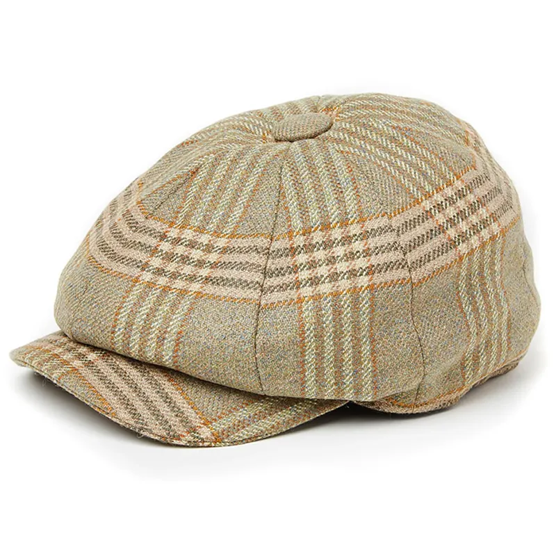 Holland Cooper Baker Boy Tweed Cap - Leveret