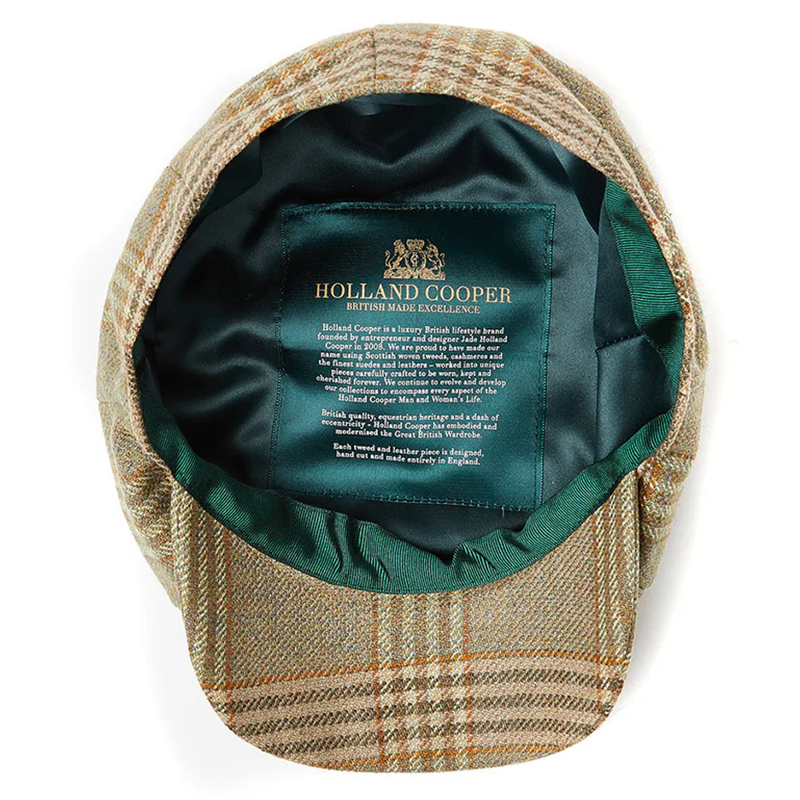 Holland Cooper Baker Boy Tweed Cap - Leveret-2