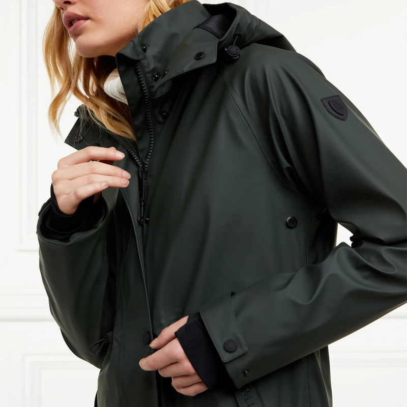 Holland Cooper Chartwell Rain Parka - Evergreen-10