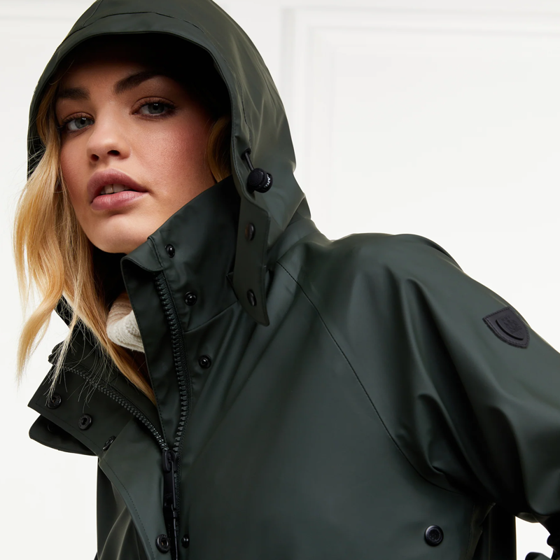 Holland Cooper Chartwell Rain Parka - Evergreen-9