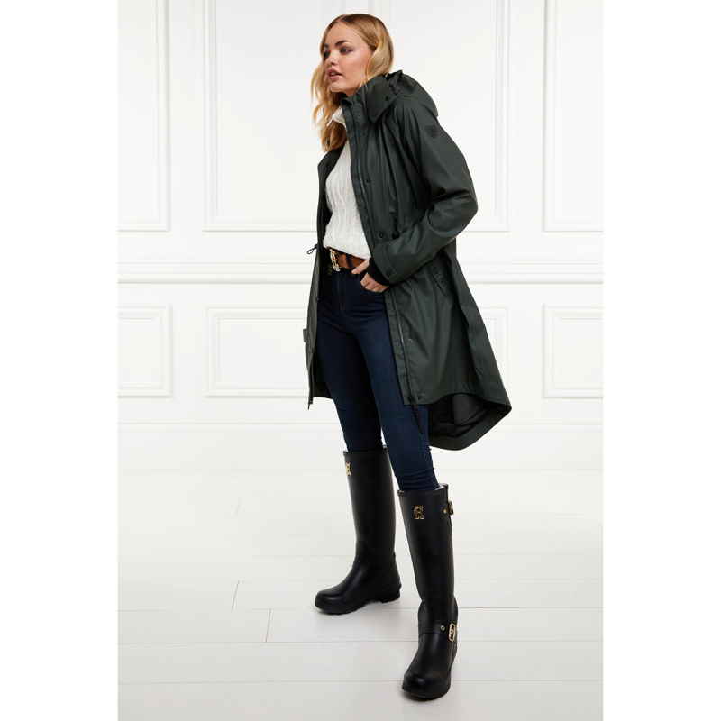Holland Cooper Chartwell Rain Parka - Evergreen-3