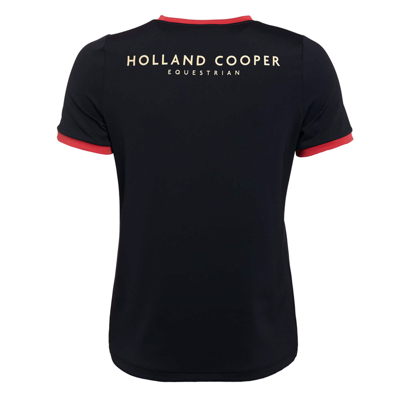 Holland Cooper Chiltern Ringer Tee - Ink Navy-6