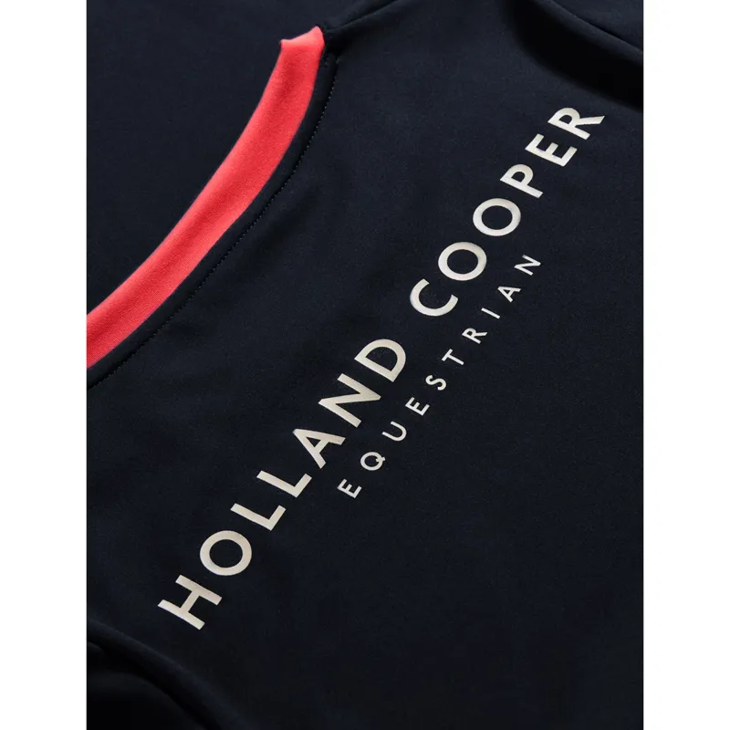 Holland Cooper Chiltern Ringer Tee - Ink Navy-7