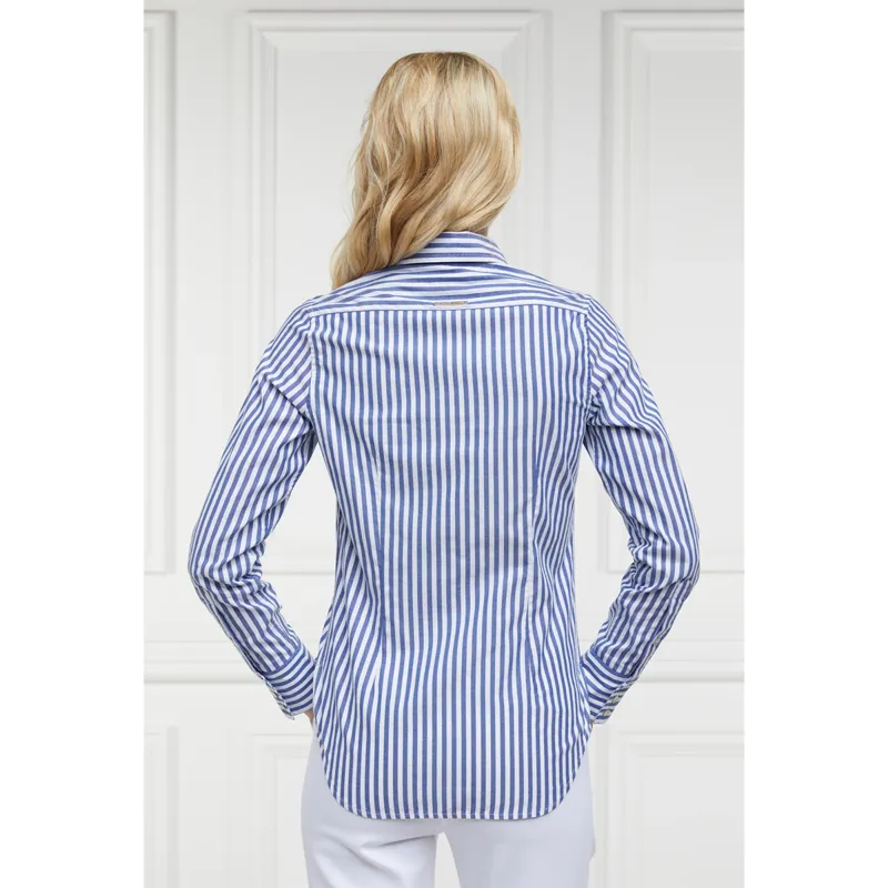 Holland Cooper Classic Button Down Shirt - Navy Stripe-2