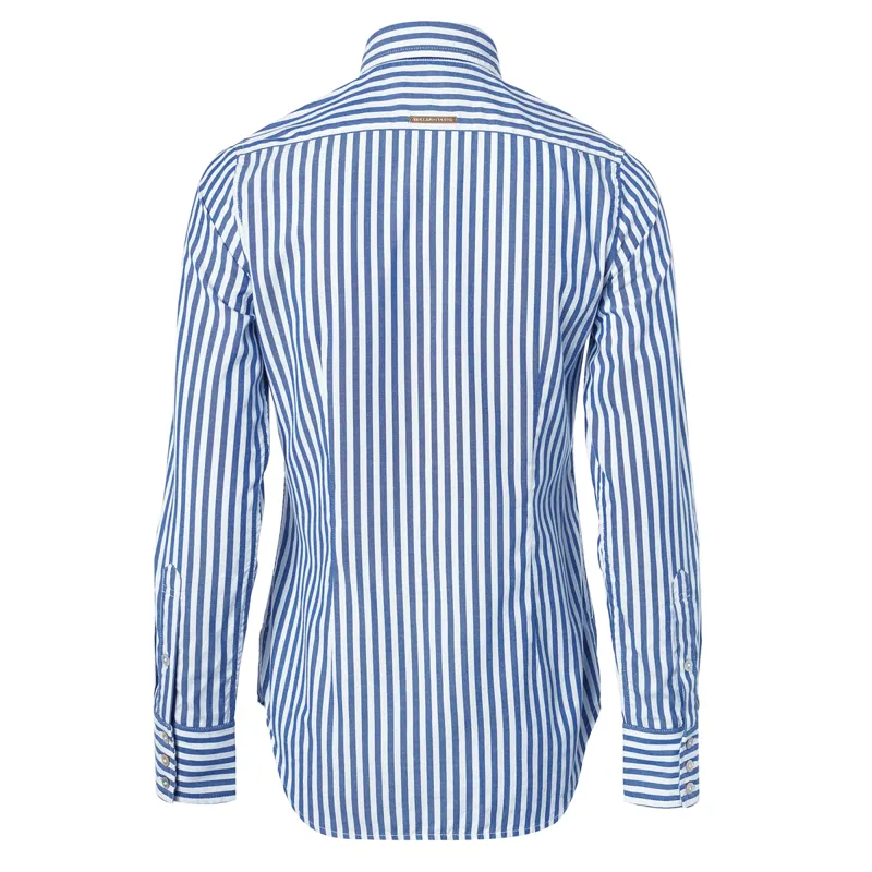 Holland Cooper Classic Button Down Shirt - Navy Stripe-8