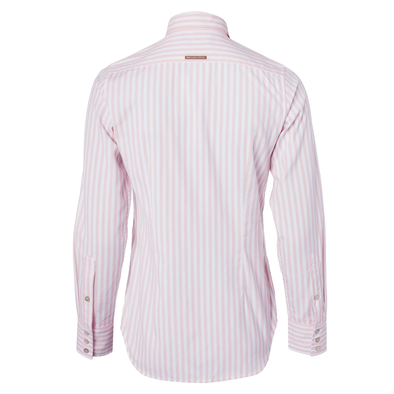 Holland Cooper Classic Button Down Shirt - Pink Stripe-6