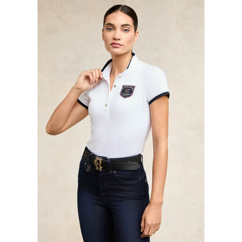 Holland Cooper Classic Polo Shirt - White-1