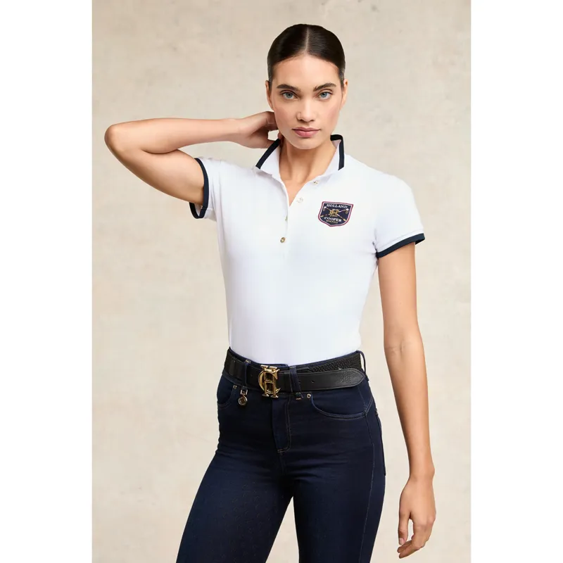 Holland Cooper Classic Polo Shirt - White-2