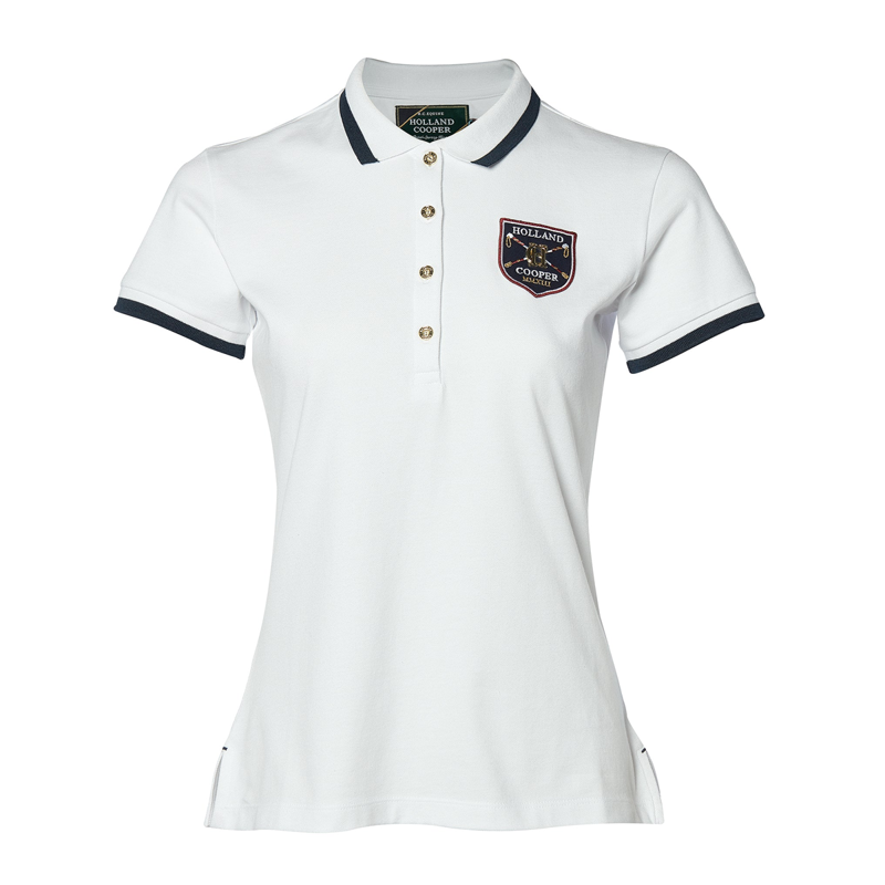 Holland Cooper Classic Polo Shirt - White-4