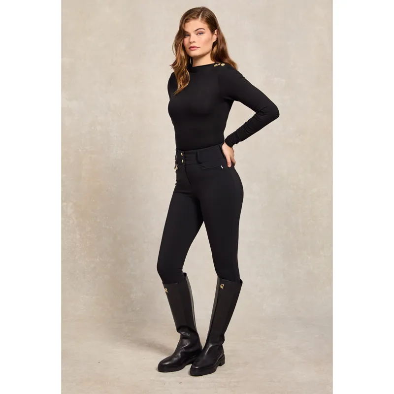 Holland Cooper Contour Trouser - Black-2