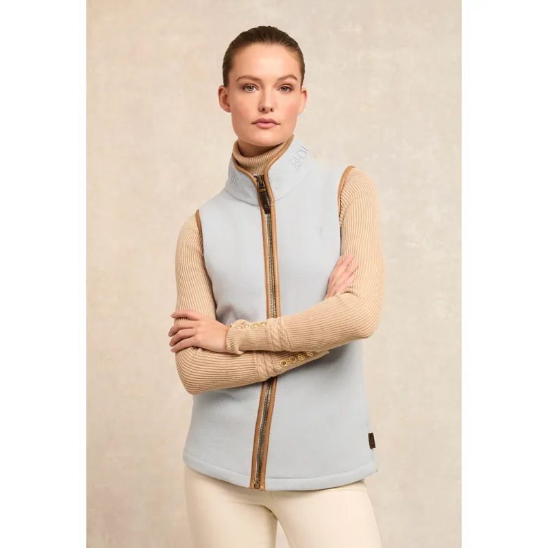 Holland Cooper Country Fleece Gilet - Pale Blue