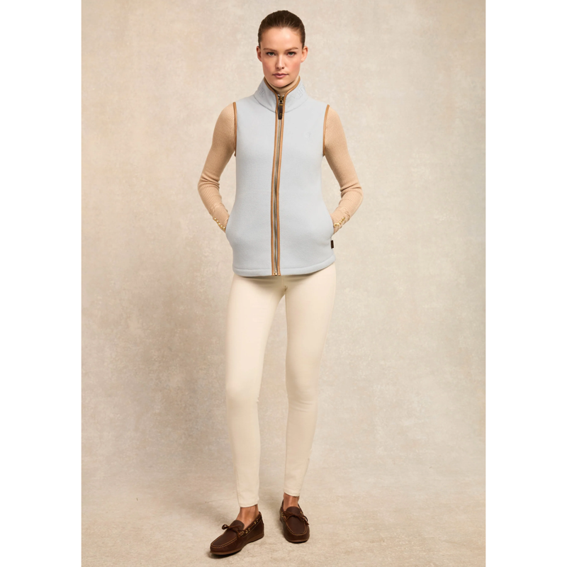 Holland Cooper Country Fleece Gilet - Pale Blue-3