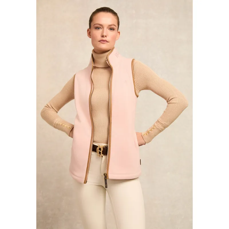 Holland Cooper Country Fleece Gilet - Soft Pink-2