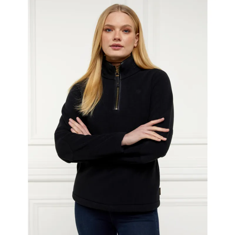 Holland Cooper Country Fleece Half Zip - Black