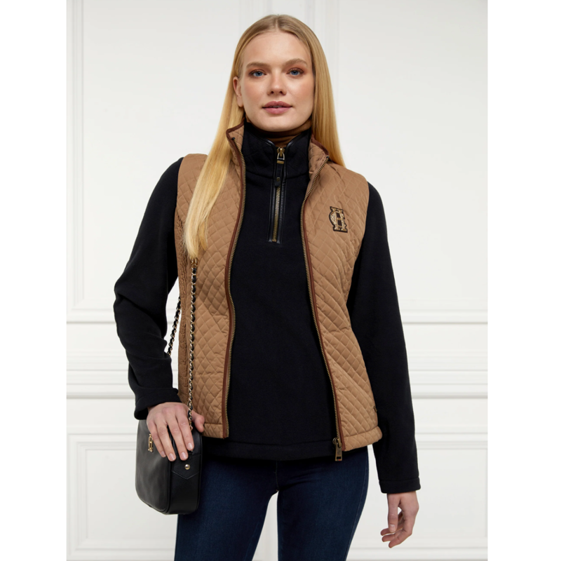 Holland Cooper Country Fleece Half Zip - Black-1