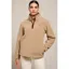 Holland Cooper Country Fleece Quarter Zip - Natural Borg