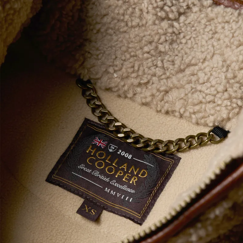 Holland Cooper Country Fleece Quarter Zip - Natural Borg-10