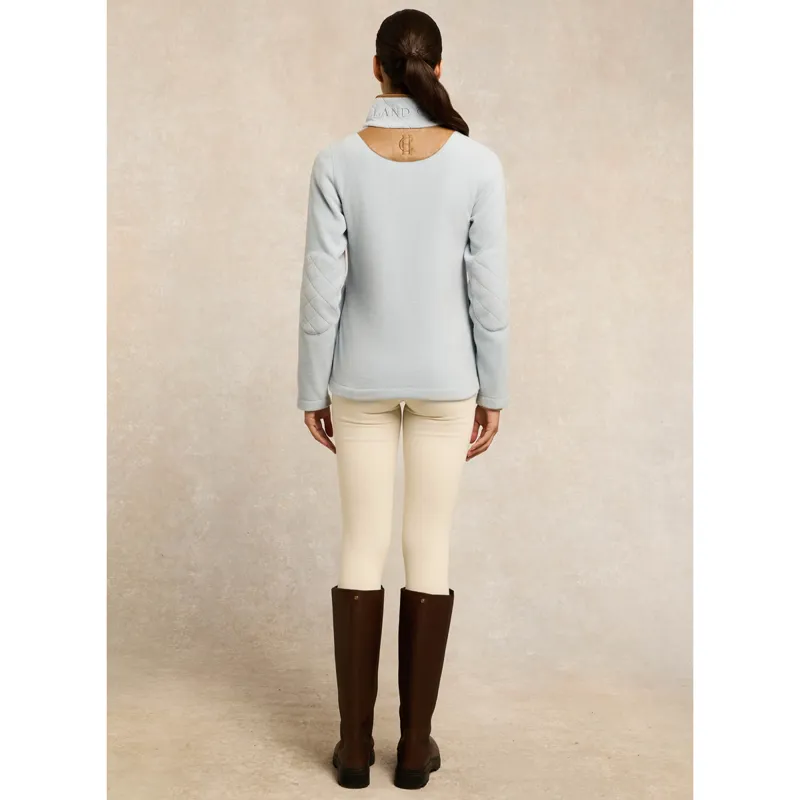 Holland Cooper Country Fleece Quarter Zip - Pale Blue-3