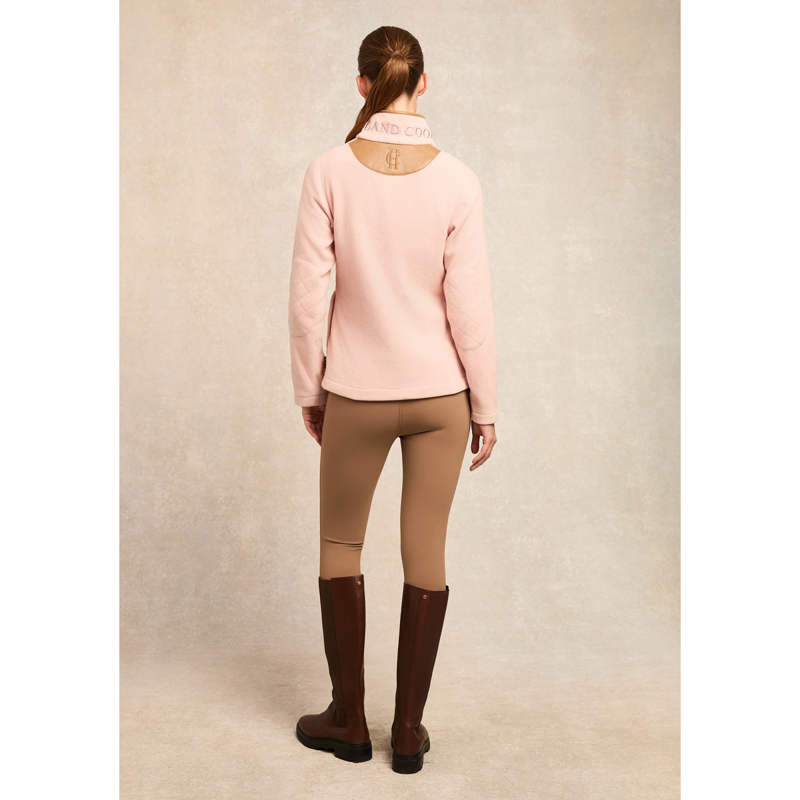 Holland Cooper Country Fleece Quarter Zip - Soft Pink-2