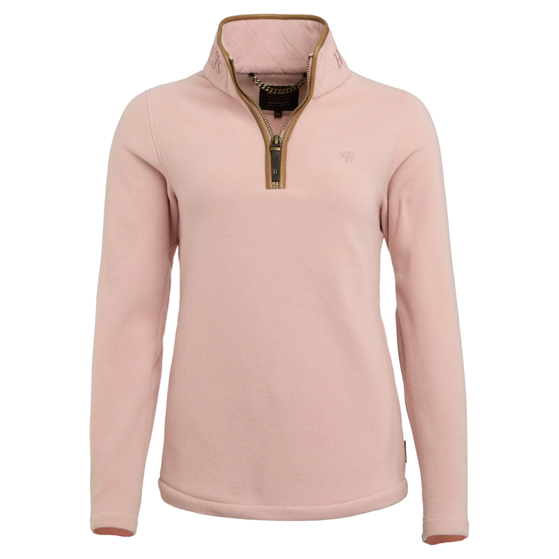 Holland Cooper Country Fleece Quarter Zip - Soft Pink-4
