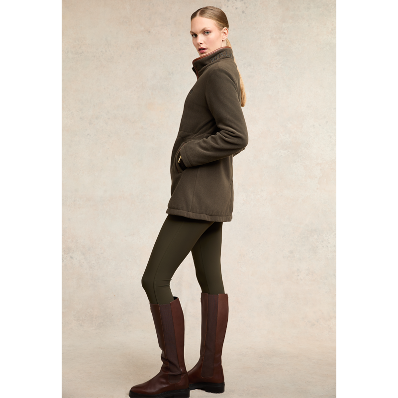 Holland Cooper Country Longline Fleece - Khaki-3