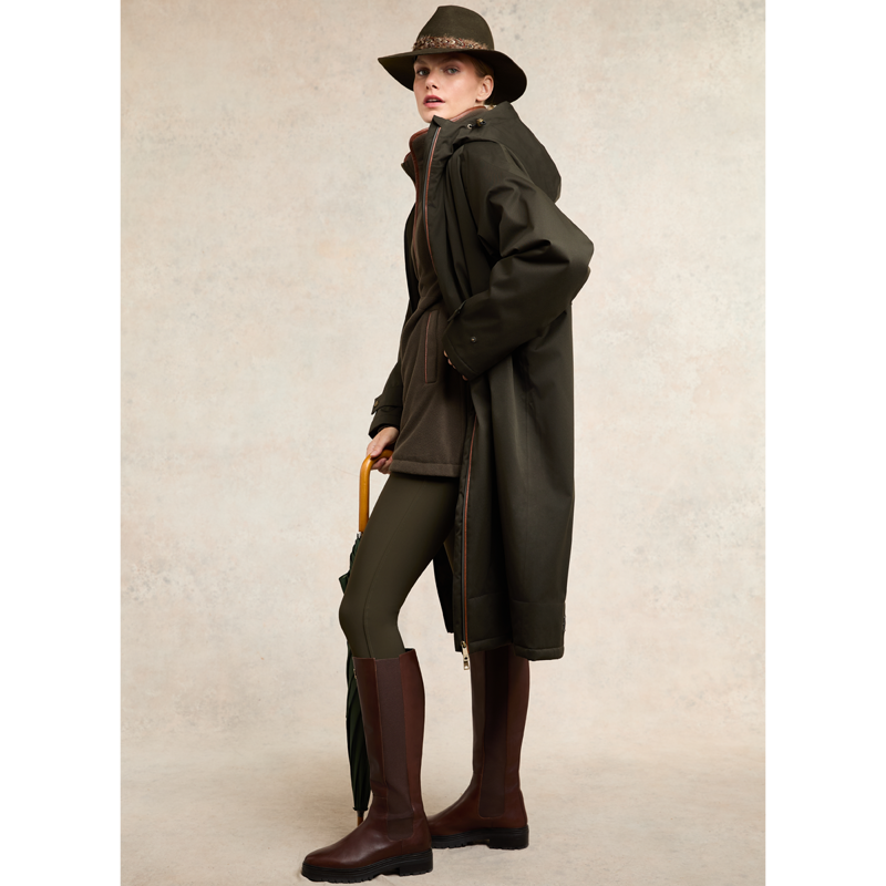 Holland Cooper Country Longline Fleece - Khaki-4