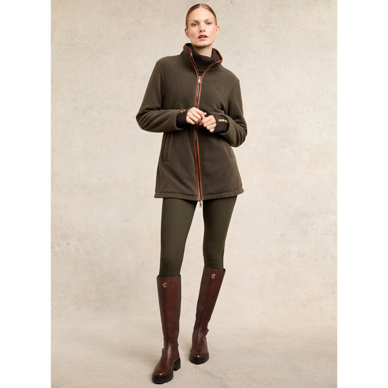 Holland Cooper Country Longline Fleece - Khaki-2