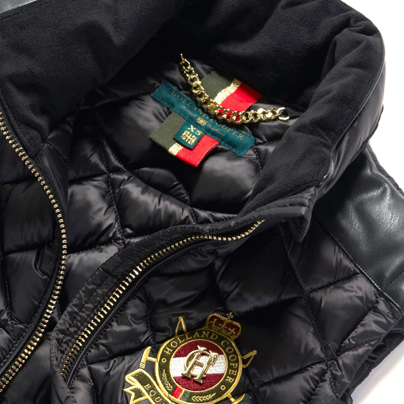 Holland Cooper Diamond Quilt Classic Gilet - Black-10