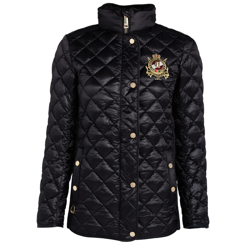 Holland Cooper Diamond Quilt Classic Jacket - Black-1