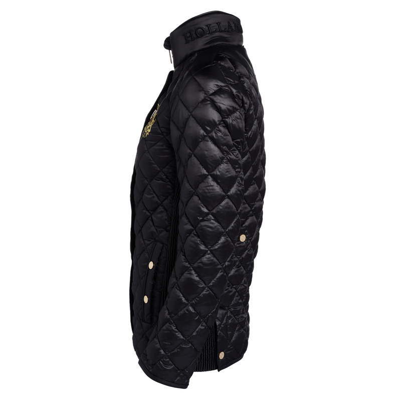 Holland Cooper Diamond Quilt Classic Jacket - Black-3