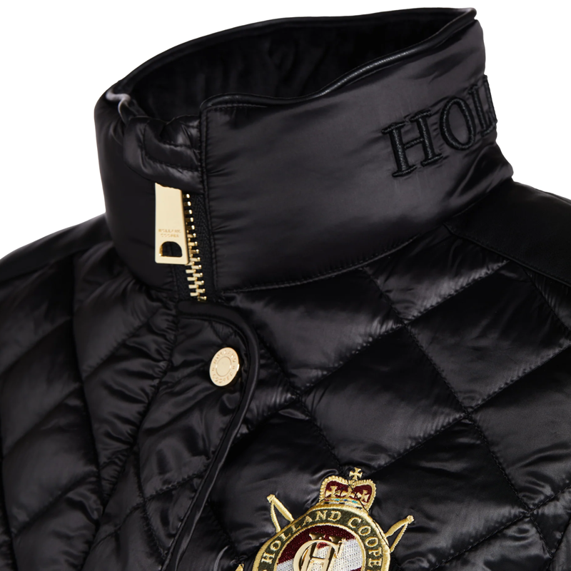 Holland Cooper Diamond Quilt Classic Jacket - Black-5