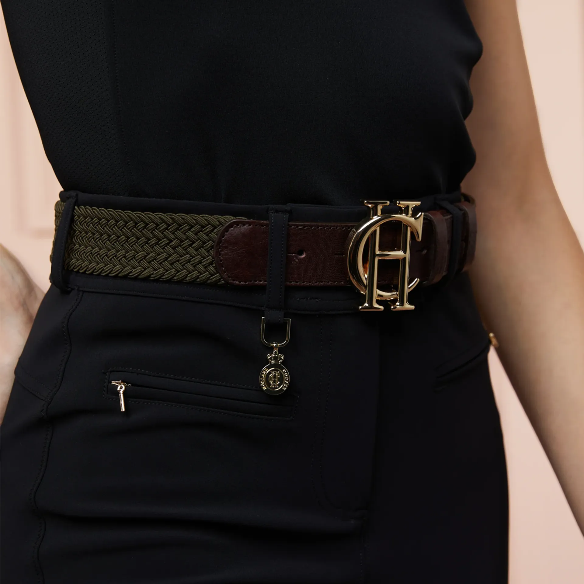 Holland Cooper HC Heritage Belt - Forest Green