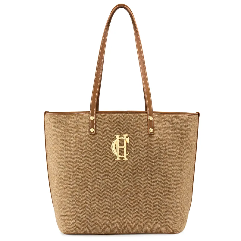 Holland Cooper Kensington Tote Bag - Tan Herringbone