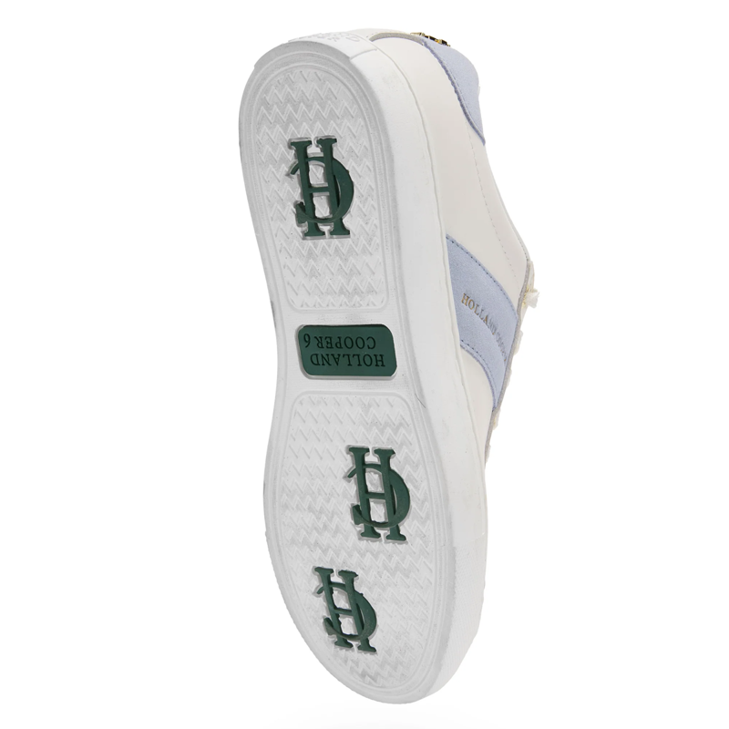 Holland Cooper Knightsbridge Court Trainer - White Smokey Blue-4