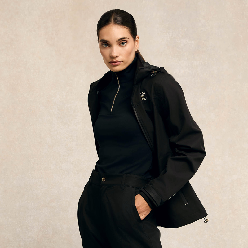 Holland Cooper Riding Shell Jacket - Black-3