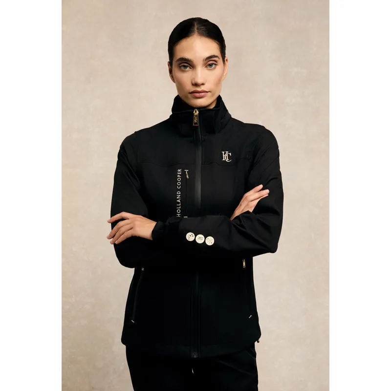 Holland Cooper Riding Shell Jacket - Black-1