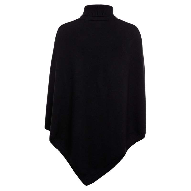 Holland Cooper Roll Neck Cape - Black-5