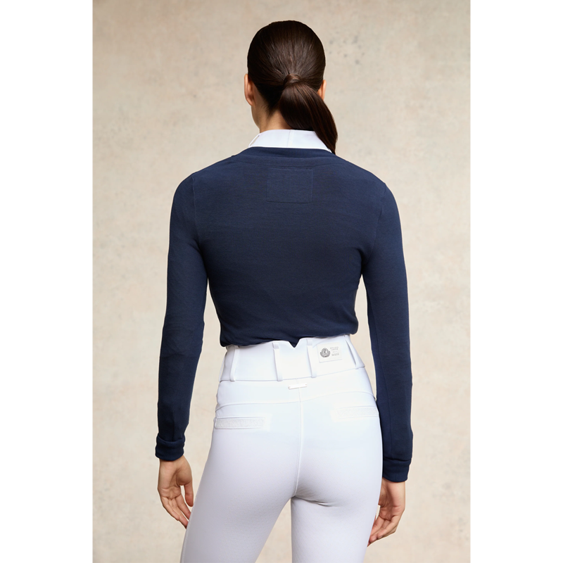 Holland Cooper Soft Touch V-Neck - Ink Navy-3