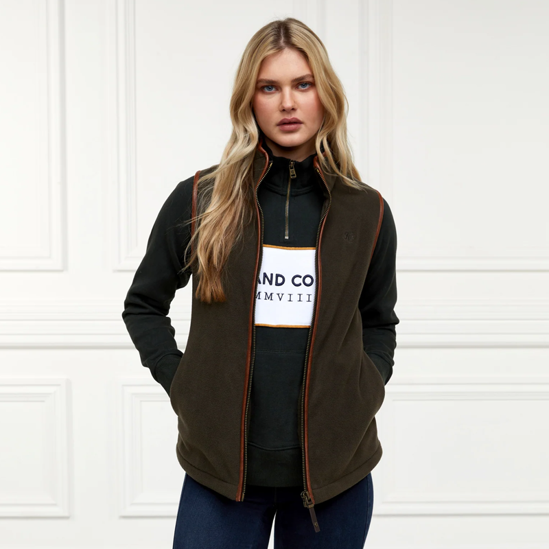 Holland Cooper Sporting Heritage Zip Henley - Racing Green-2