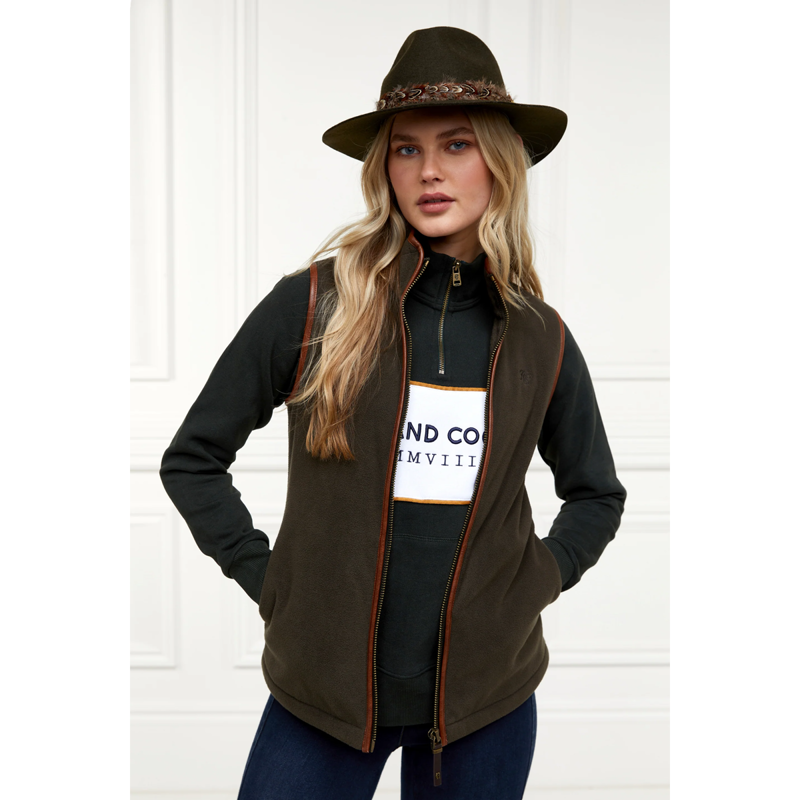 Holland Cooper Sporting Heritage Zip Henley - Racing Green-1