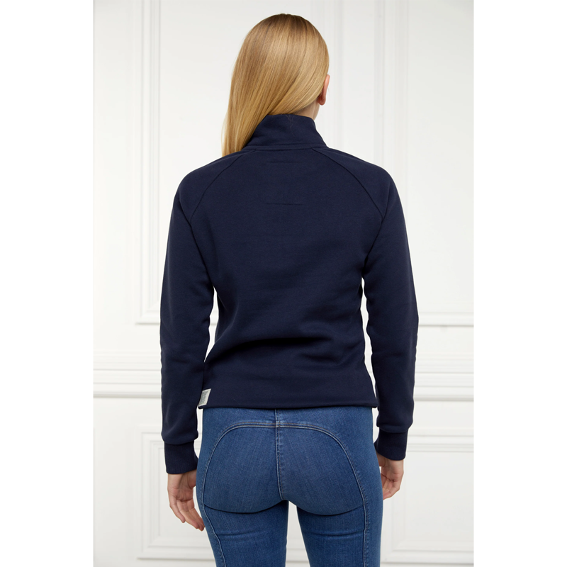 Holland Cooper Sporting Heritage Zip Henley - Ink Navy-4
