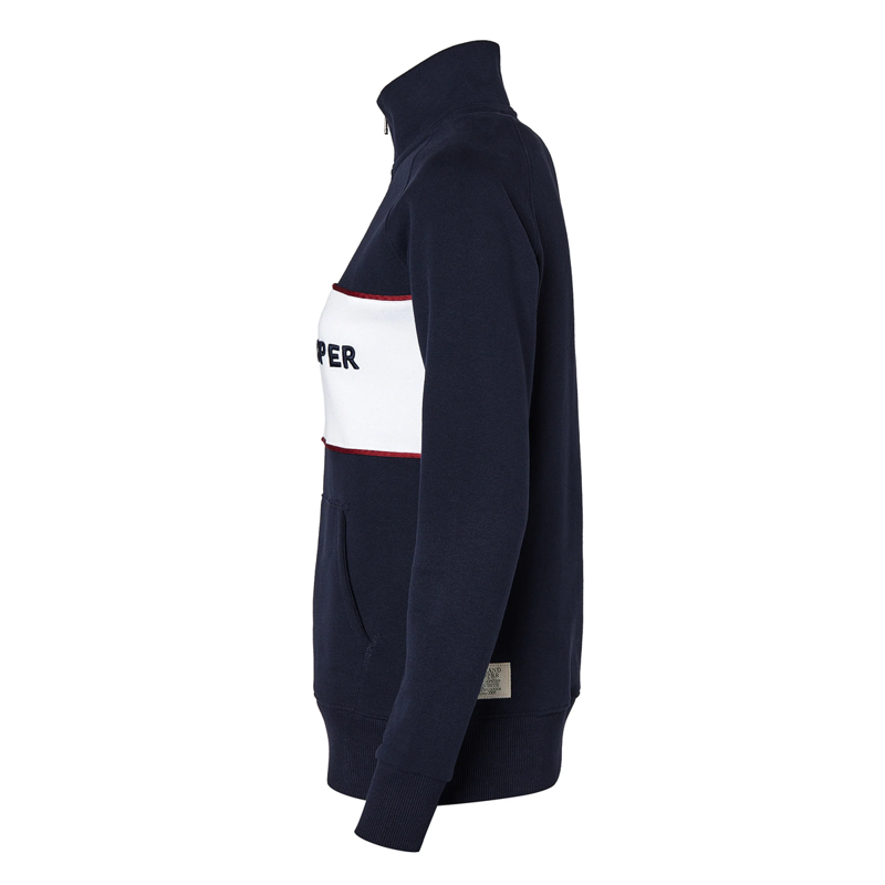 Holland Cooper Sporting Heritage Zip Henley - Ink Navy-7