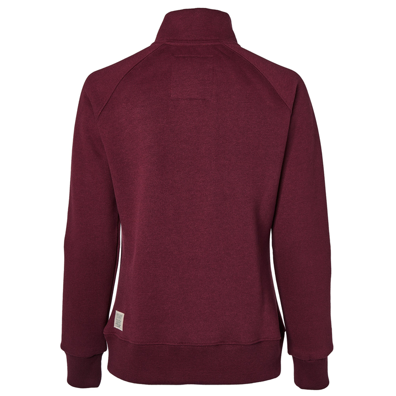 Holland Cooper Sporting Heritage Zip Henley - Merlot-4